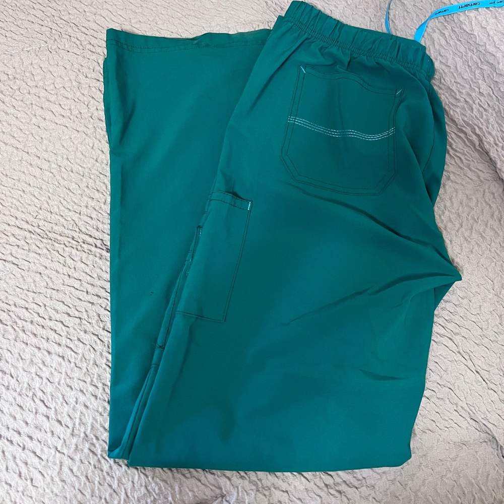 Carhartt green scrub pants size medium
